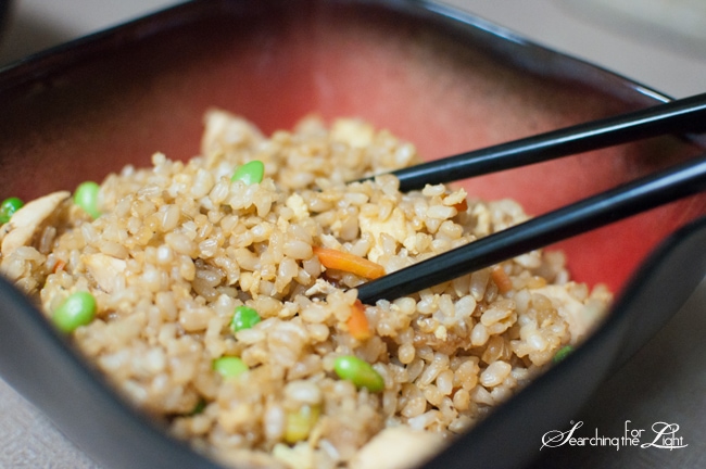 Easy Chicken Fried Rice Recipe | 30 Minute easy kid friendly Dinner Recipe photo