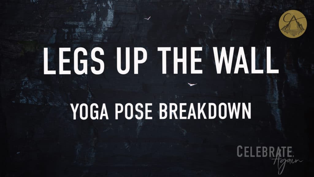 "legs up the wall" yoga pose breakdown view of a outdoor wall with birds flying by