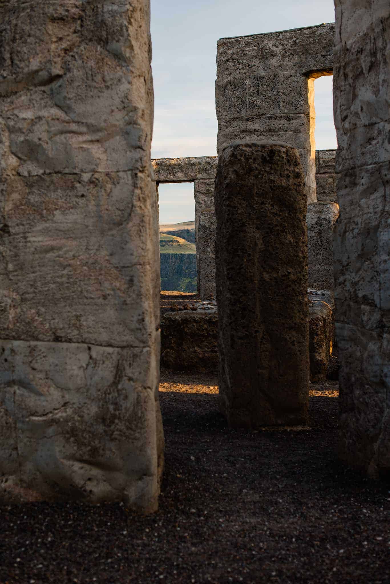 towers through view of hills